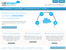 Tablet Screenshot of callstream.com.au